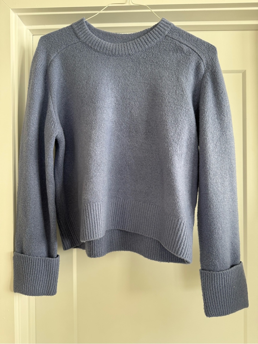 Abercrombie & Fitch Soft Crewneck Sweater in Dusty Blue